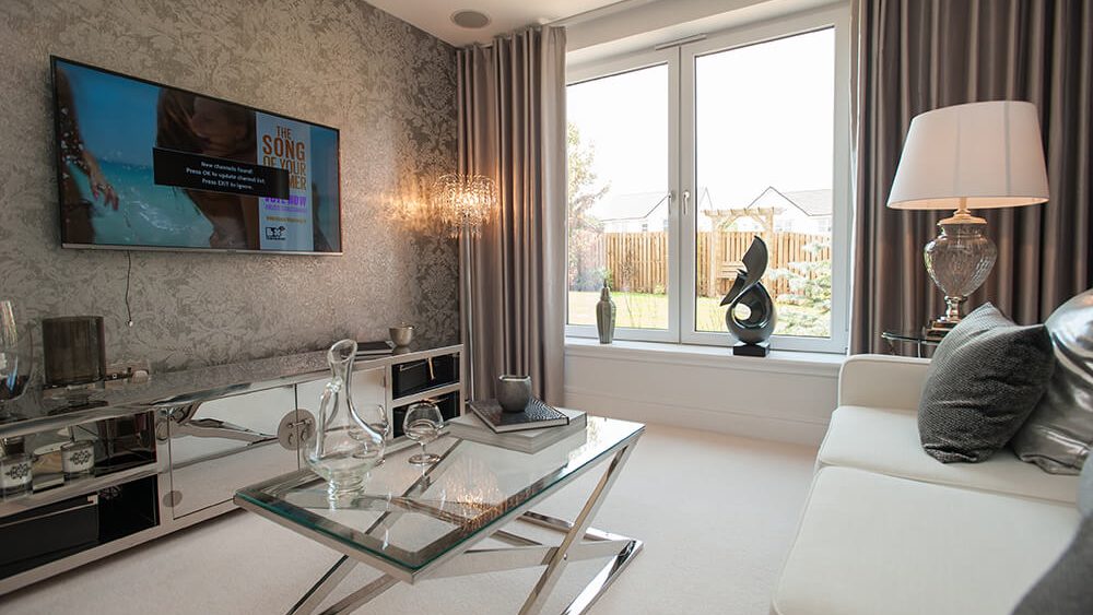 White uPVC double tilt and turn windows made by Scotia Windows & Doors