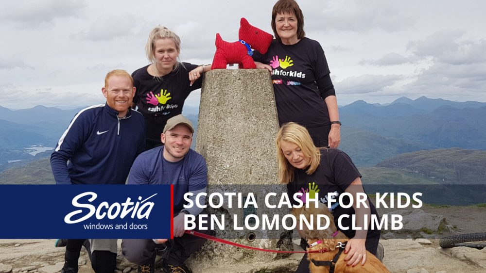 Scotia staff climb Ben Lomond to raise £1695 for Cash for Kids 1